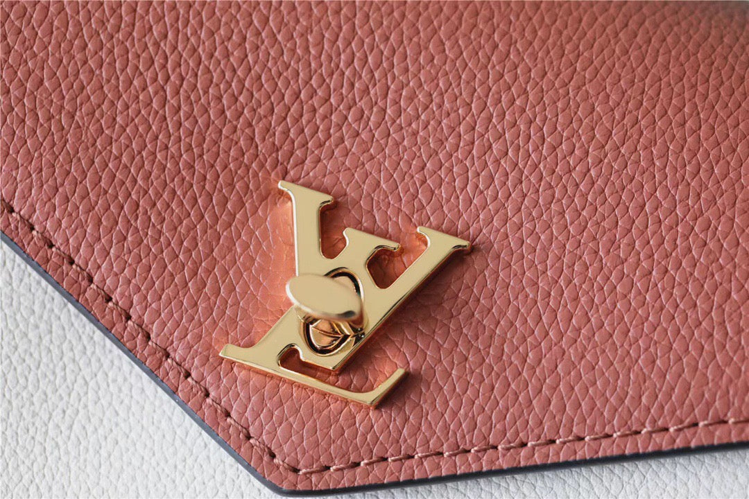 Top Quality Mylockme Chain Pochette Brown / Quartz White For Women,  Shoulder and Crossbody Bags 7.5in/19cm Top Quality 