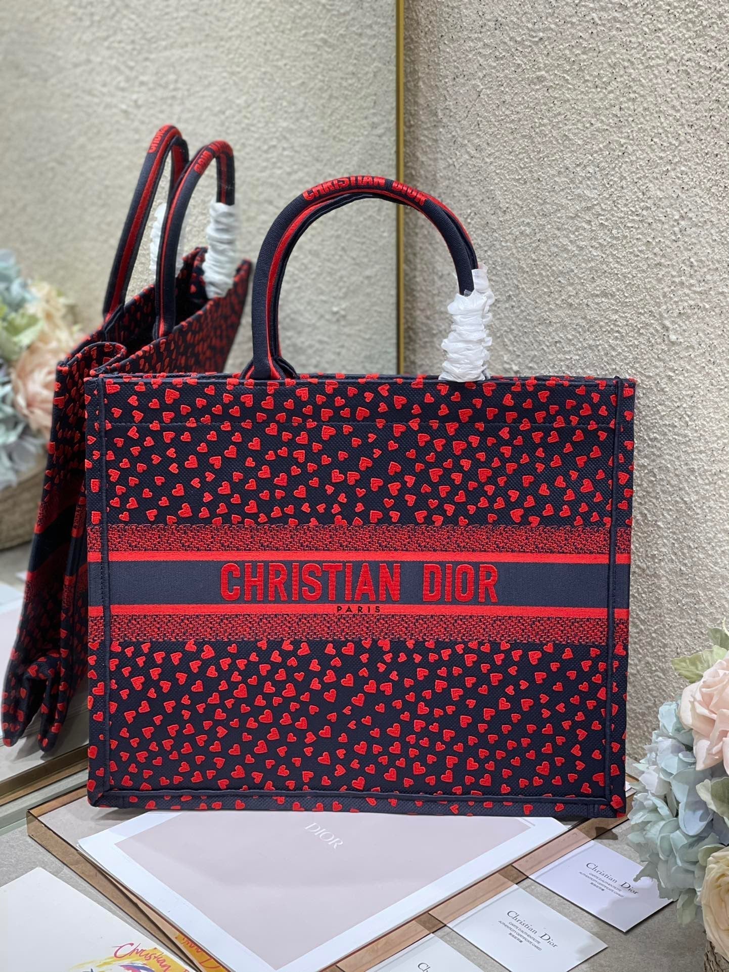 Top Quality Large Book Tote Crimson Multicolor, For Women, Womens Handbags 16.5in/42cm CD