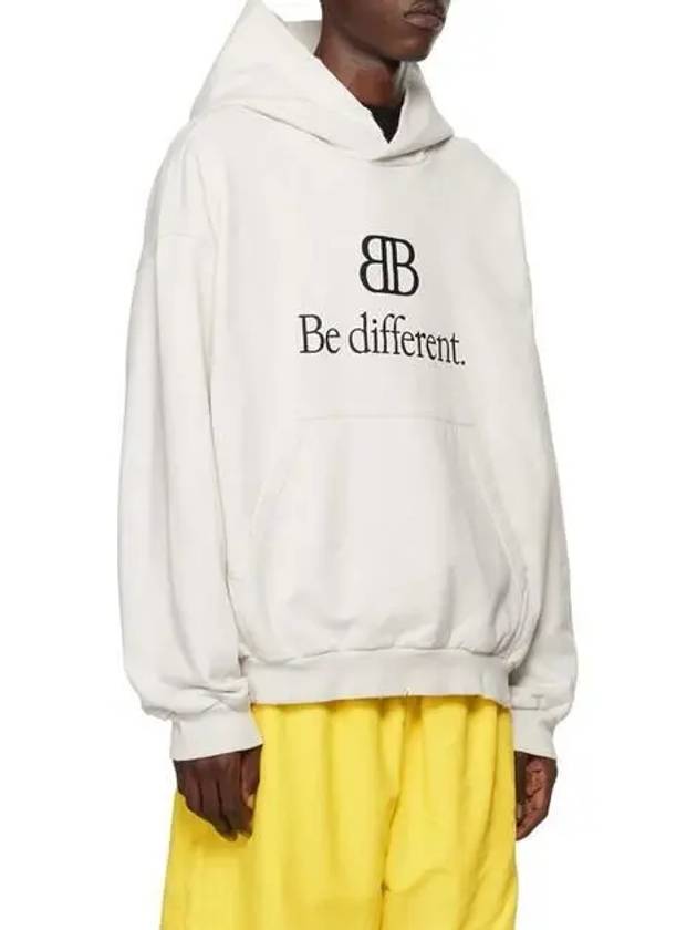 Luxury Balenciaga Trending 2025 BB Logo Print Hoodie Cream