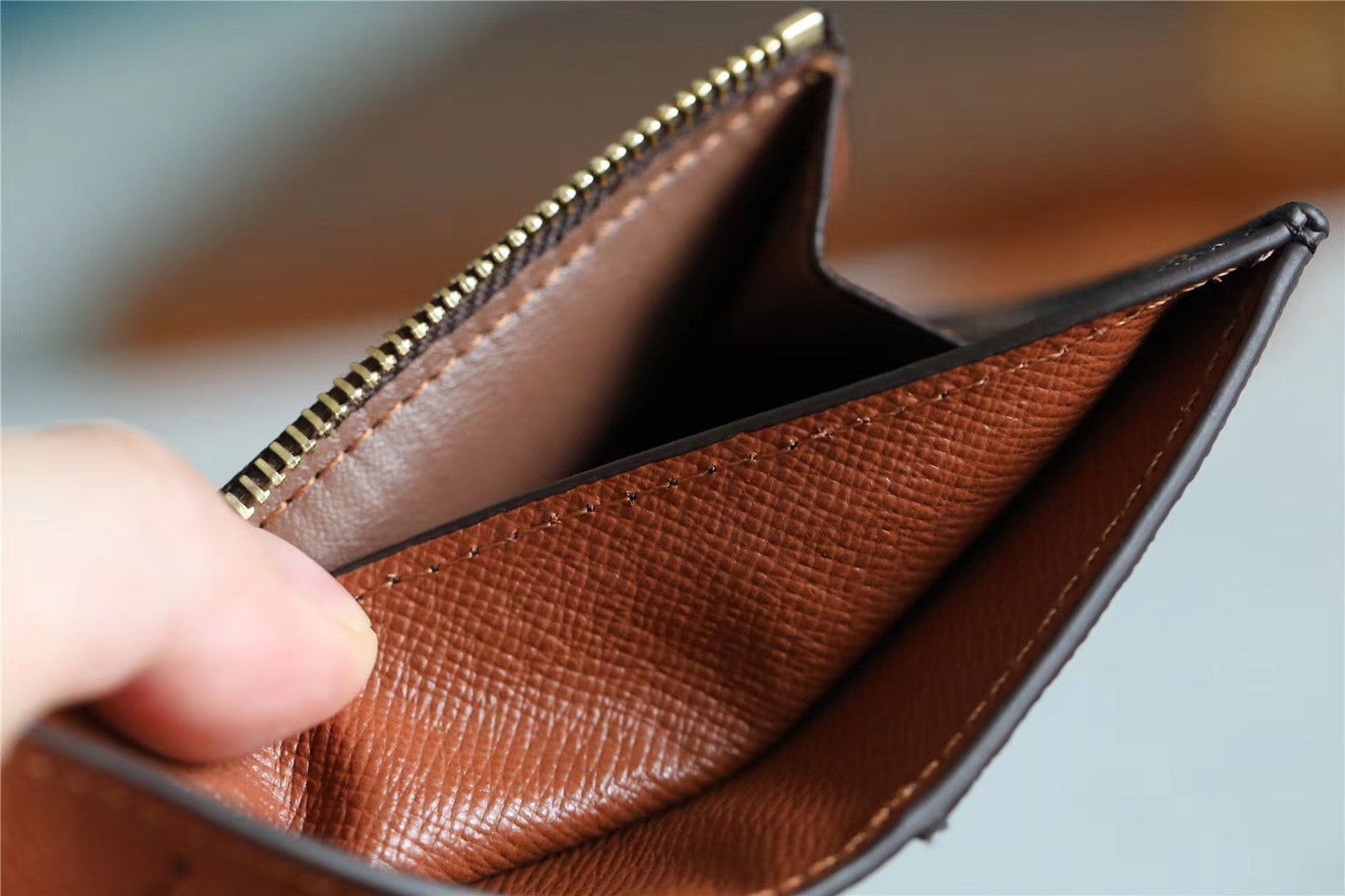 Top Quality ID Card Holder Damier Graphite Canvas Brown For Men, Wallet 13cm Top Quality N60378