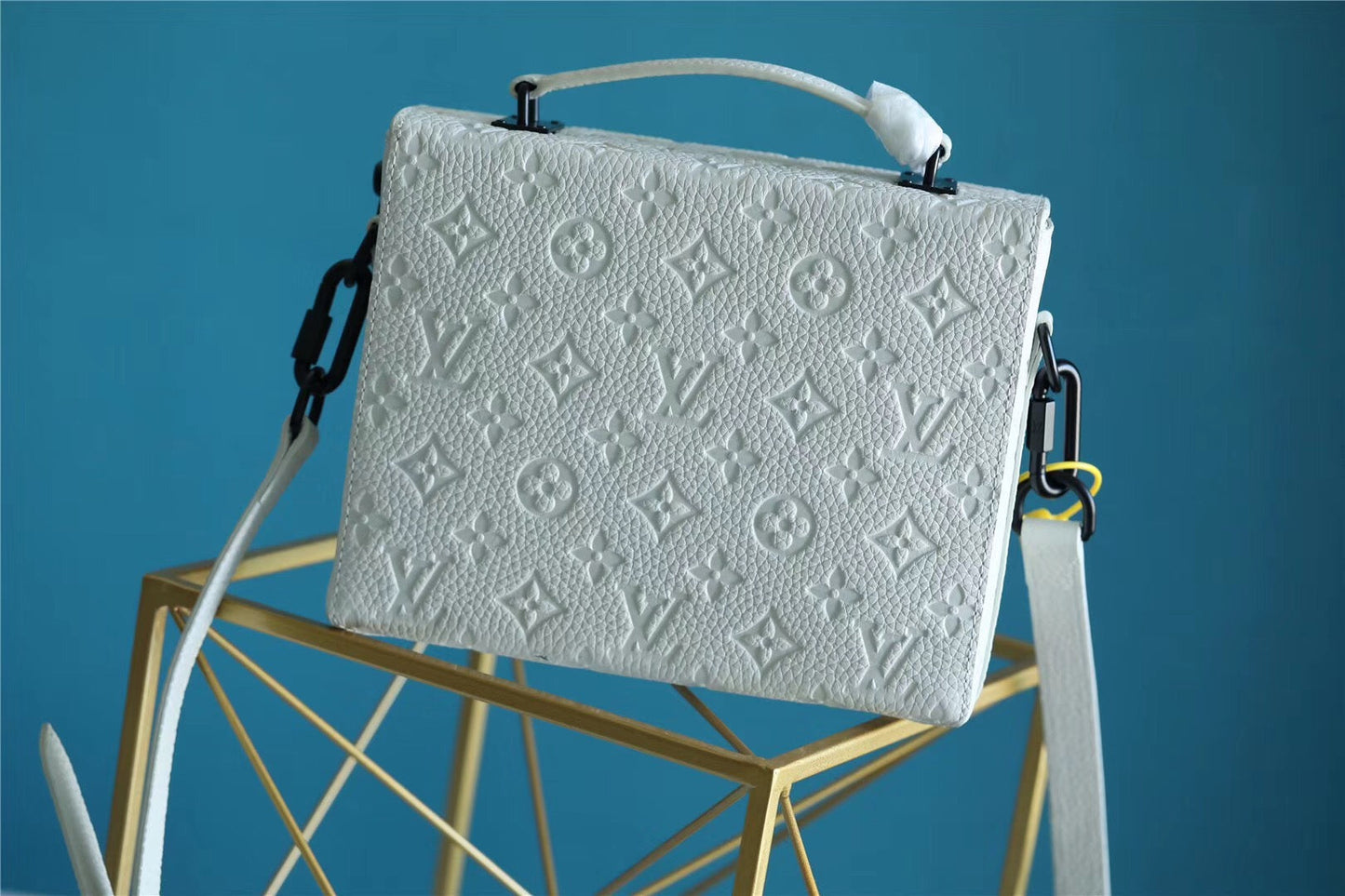 Top Quality Mini Soft Trunk Box Taurillon White For Men, Bags, Shoulder And Crossbody Bags 9.1in/23cm Top Quality