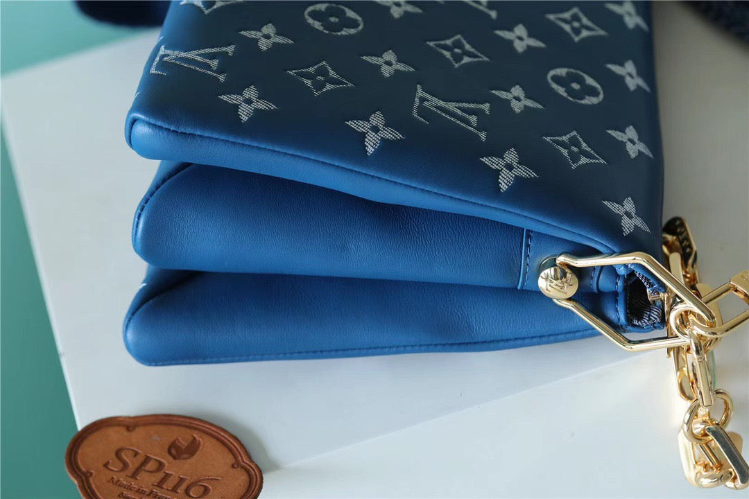 Top Quality Coussin PM Puffy Navy Blue For Women,  Shoulder And Crossbody Bags 10.2n/26cm Top Quality M59392