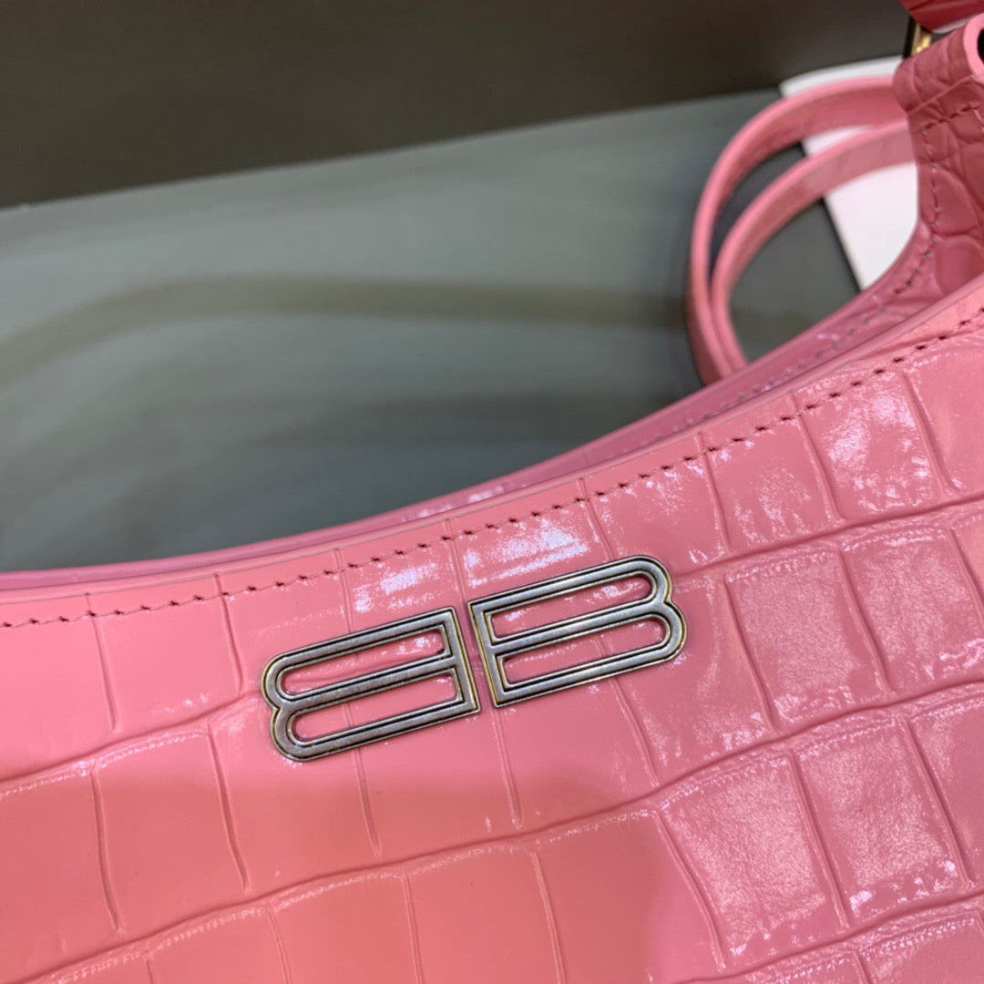 Top Quality XX Small Hobo Bag In Pink, For Women,  Bags 7.8in/20cm