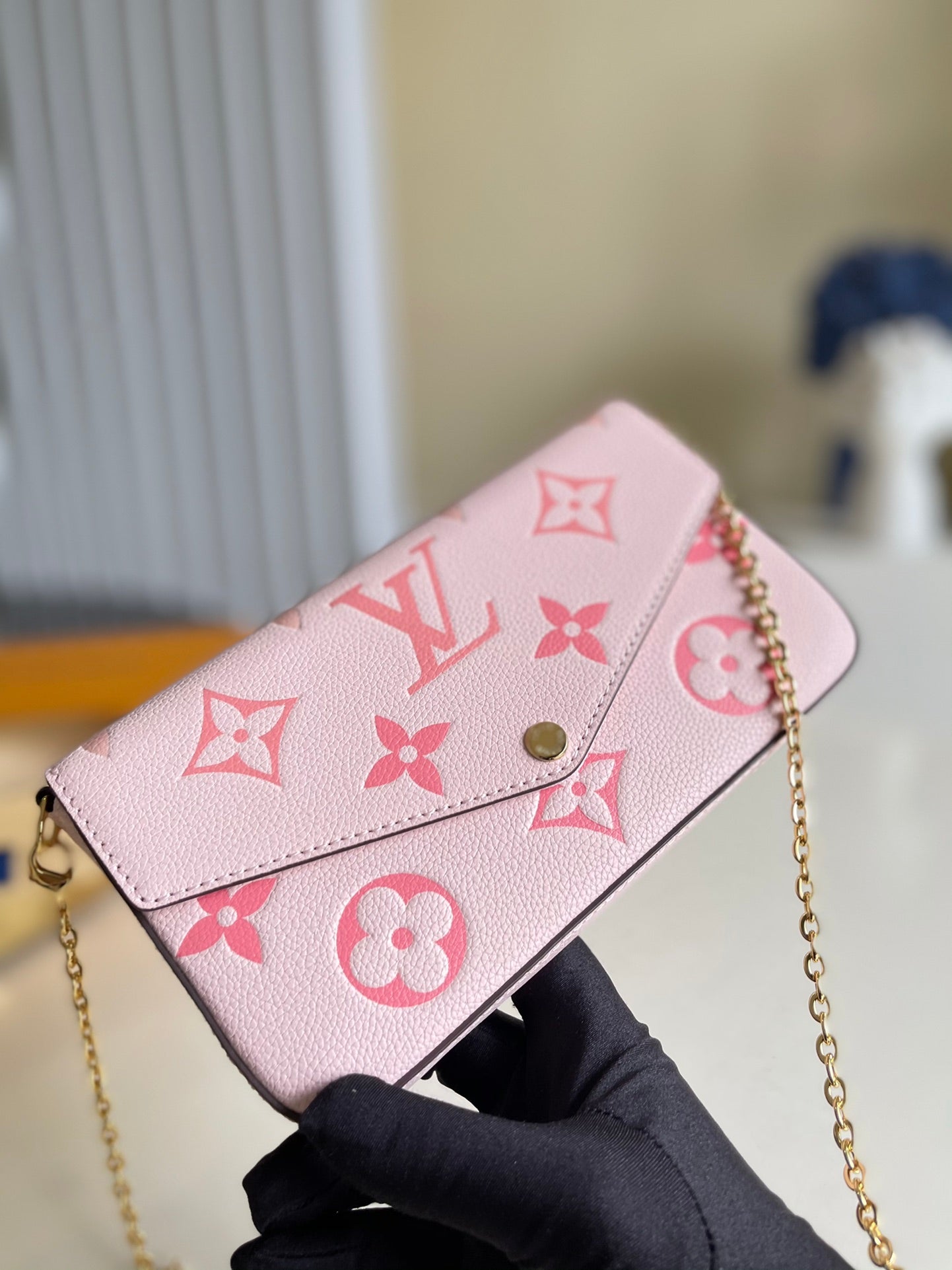 Top Quality Felicie Pochette Monogram Empreinte Pink For Women, WoBags, Shoulder And Crossbody Bags 8.3in/21cm Top Quality M80498