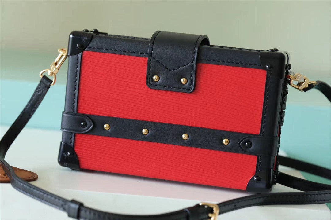 Top Quality Petite Malle Epi Black/Red For Women,  Shoulder And Crossbody Bags 7.9in/20cm Top Quality 