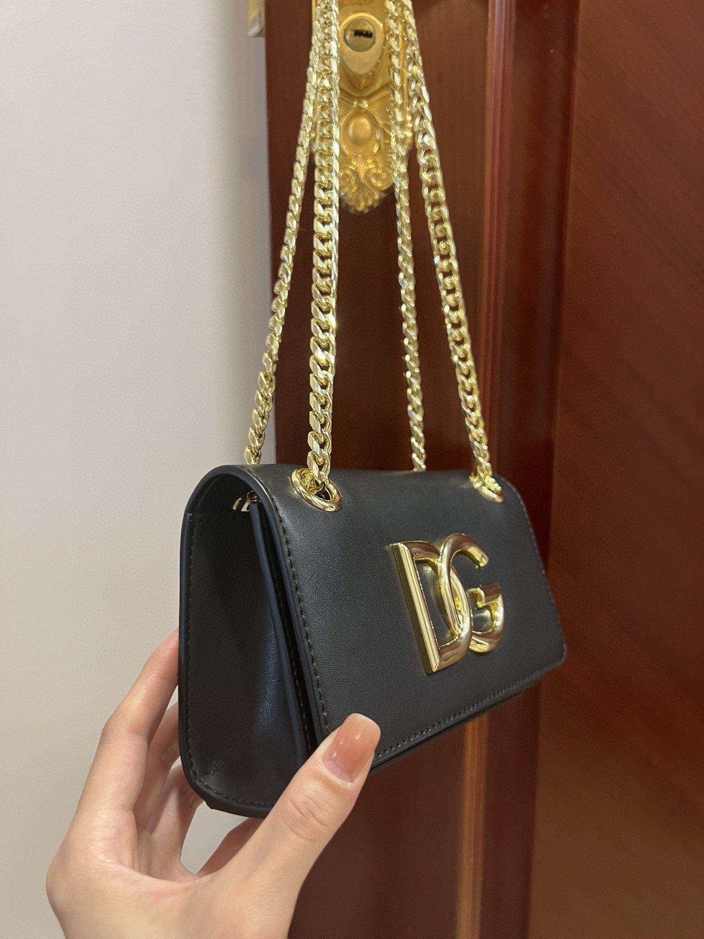 Top Quality Polished 3.5 Phone Bag Black For Women 7.3in/19cm Top Quality