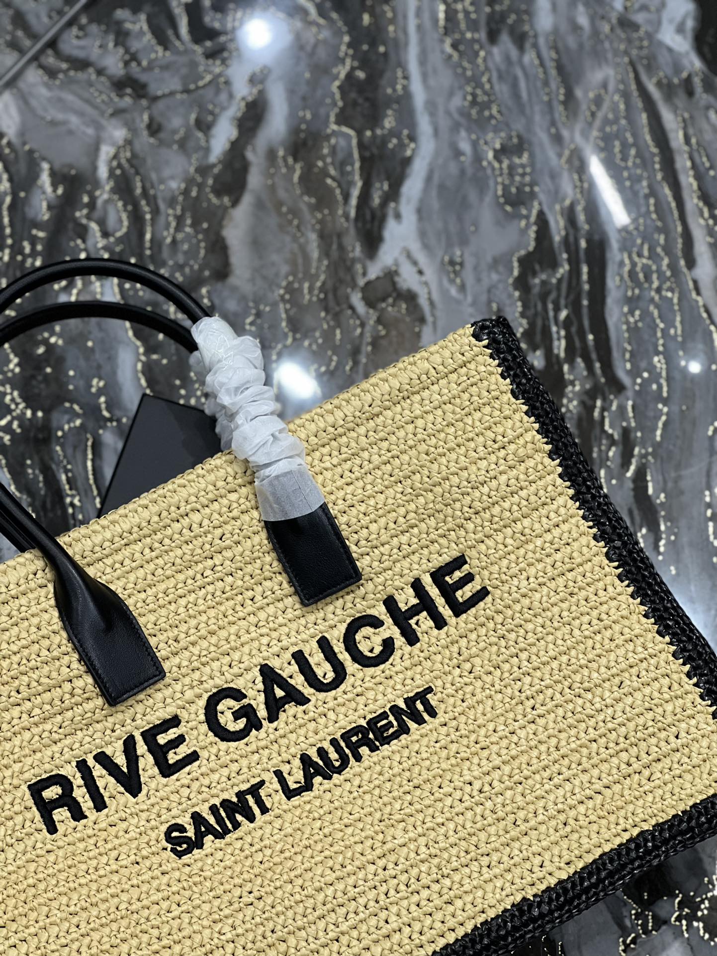 YSSL Rive Gauche Tote Bag In RafTop QualityTop Qualitya For Women 18.9in/48cm YSL 685742GAAAG2099