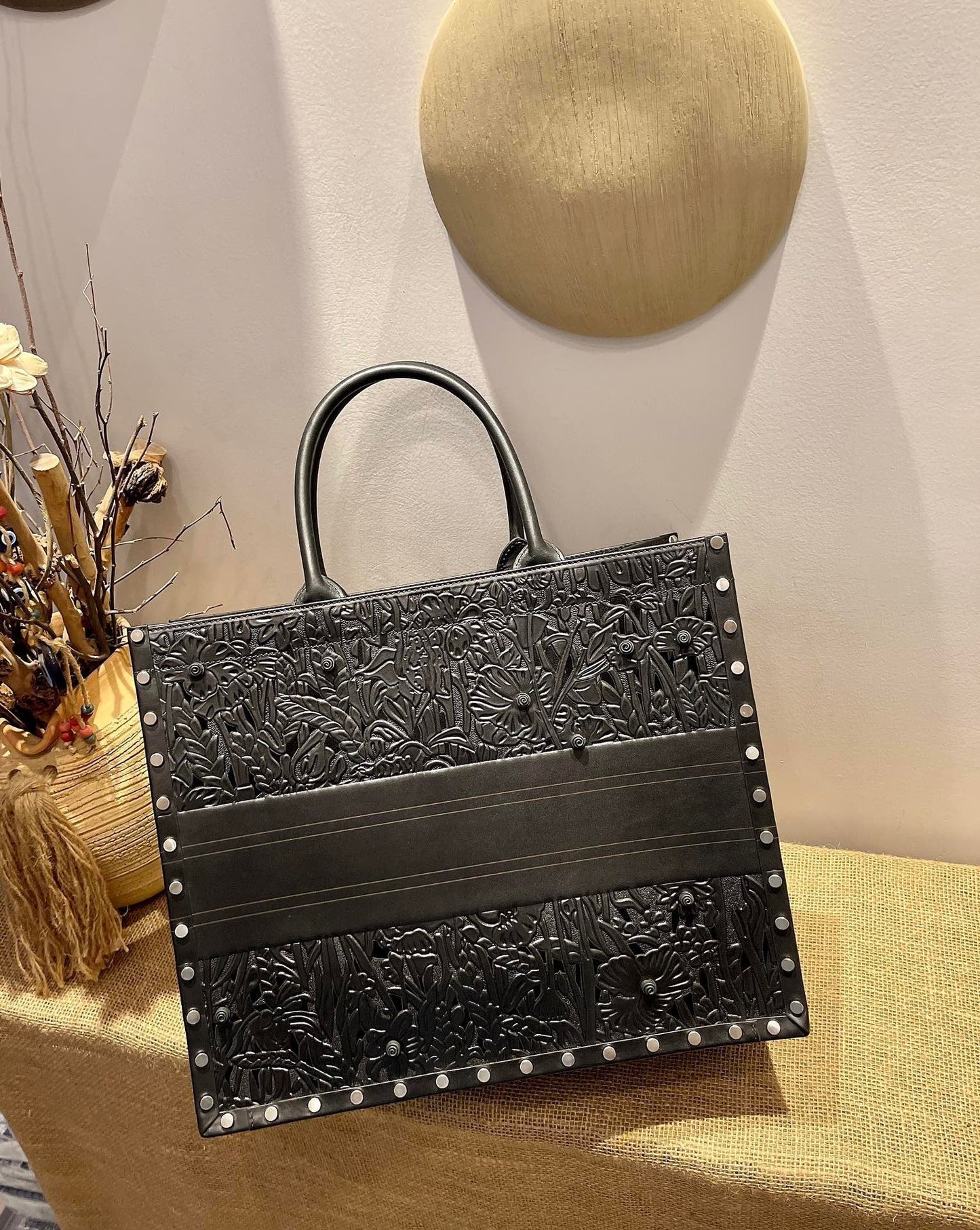 Top Quality Large Book Tote Black, For Women, Womens Handbags 16.5in/42cm CD