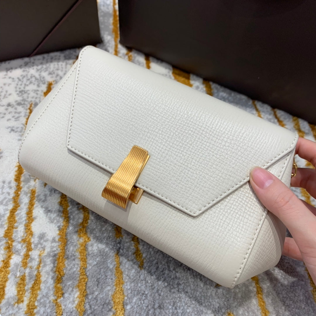 Top Quality Mini Angle Palmellato Bag White, For Women, Women’s Bags 7.5in/19cm