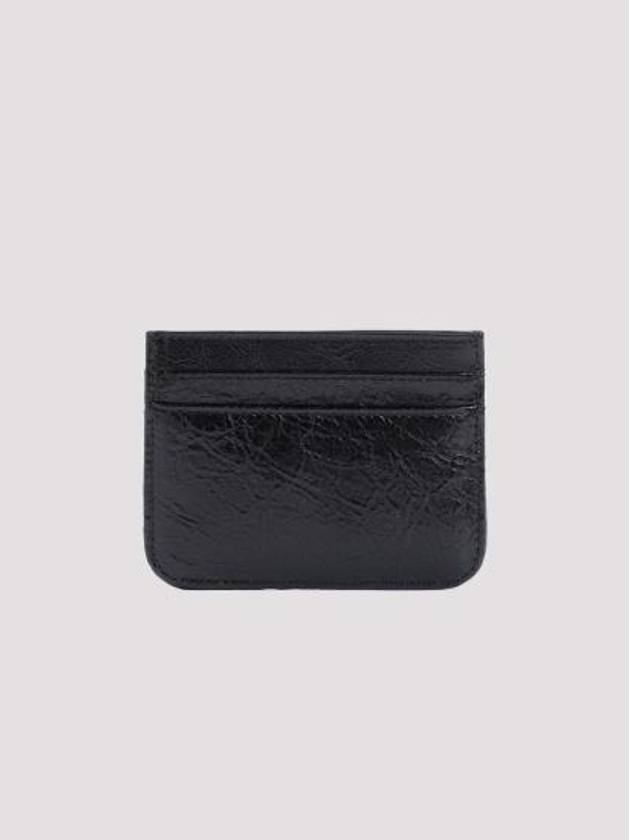 Luxury Balenciaga Trending 2025 BB Logo Card Wallet Black