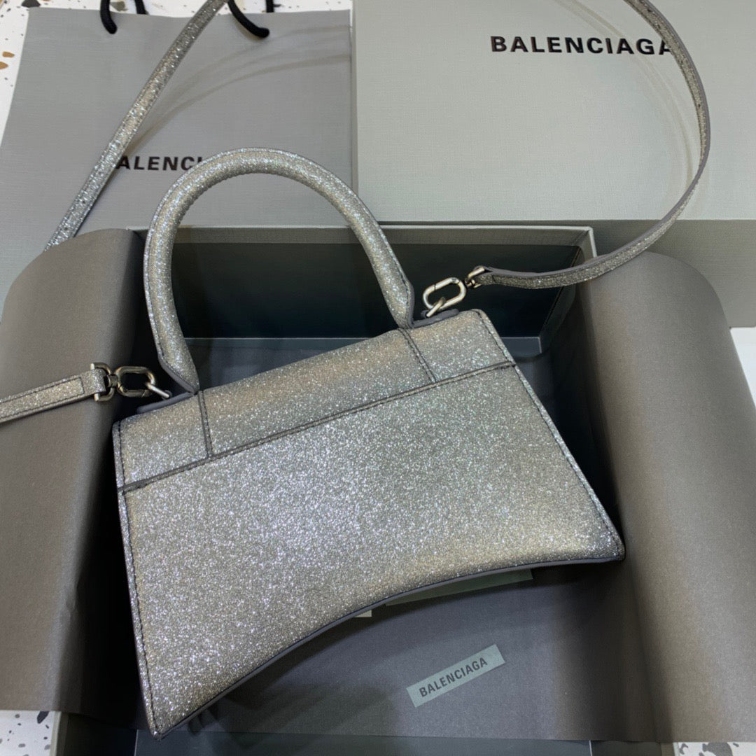 Top Quality Hourglass Small Handbag In Grey, For Women,  Bags 9in/23cm