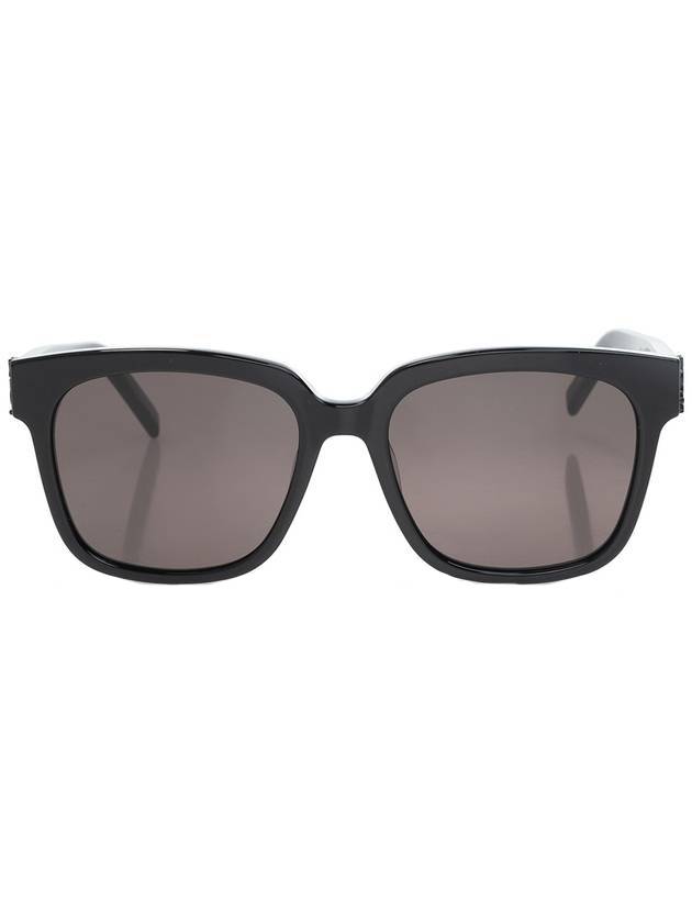 Luxury Saint Laurent Trending 2025 Eyewear Logo Plaque Acetate Sunglasses Black