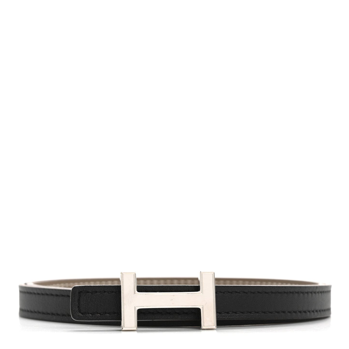 Hermes Swift Epsom 13mm Focus Belt 70 28 Black Etoupe