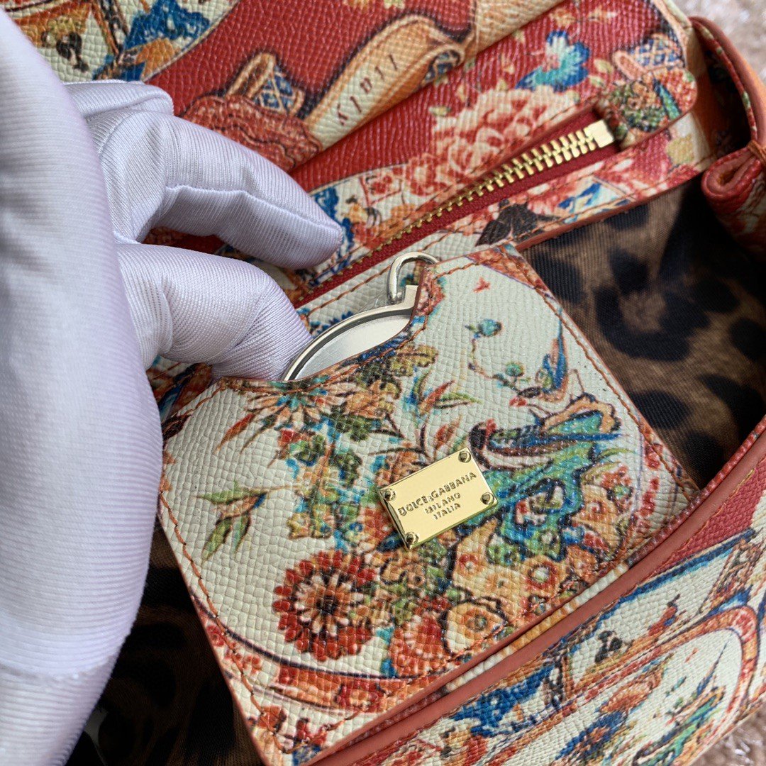 Top Quality 90s Sicily Bag With Logo Print Multicolor For Women 10.2in/26cm Top Quality