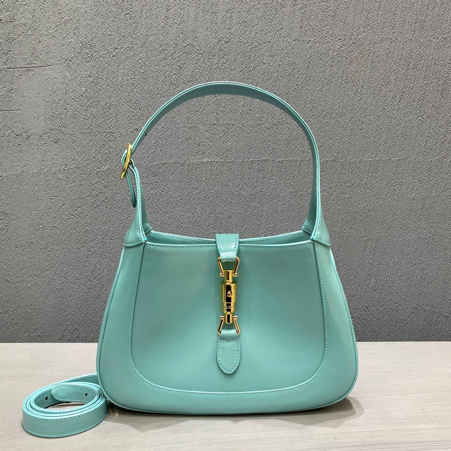 gg Jackie 1961 Small Shoulder Bag Light Blue For Women 10.8in/27cm gg ‎636709 10O0G 4933