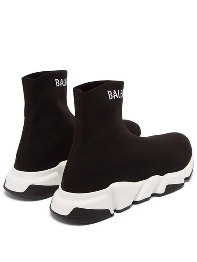 Luxury Balenciaga Trending 2025 Speed Logo High Top Sneakers Black