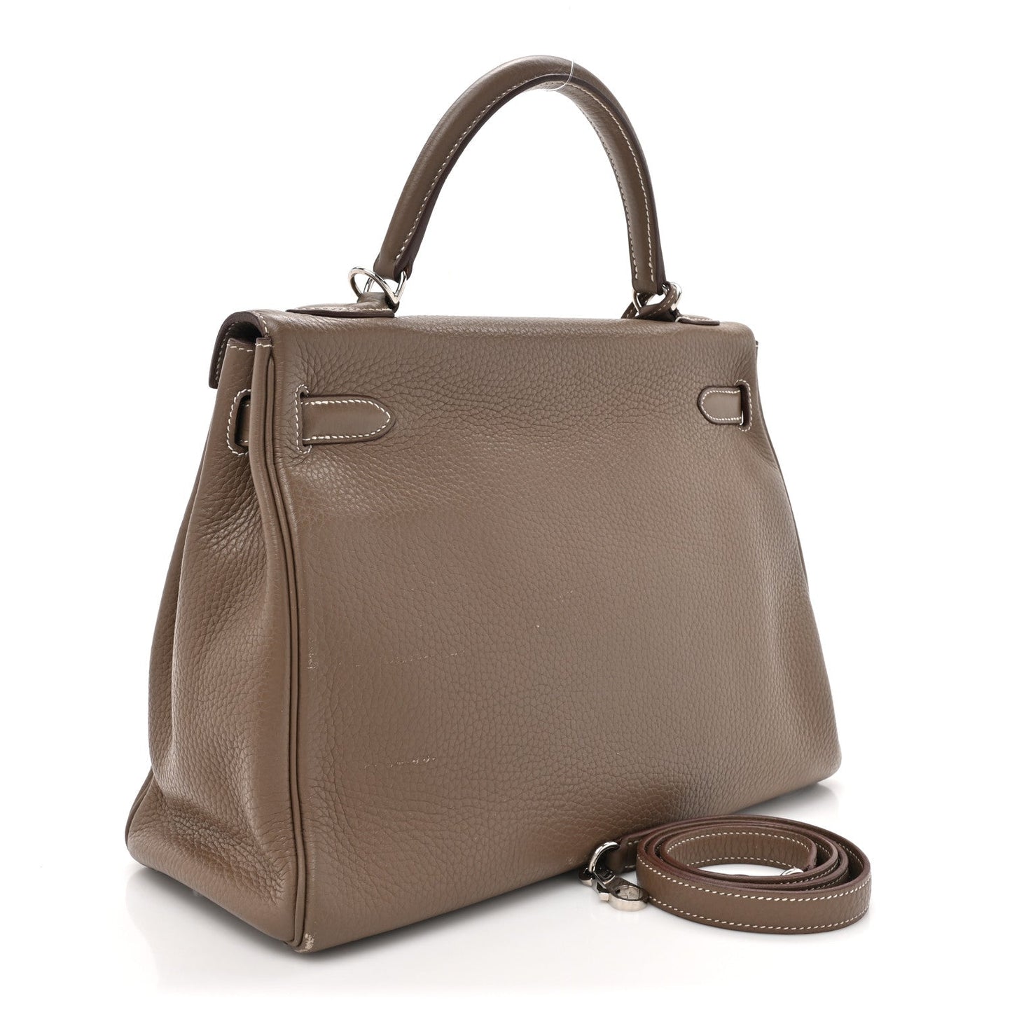 Hermes Taurillon Clemence Kelly Retourne 32 Etoupe