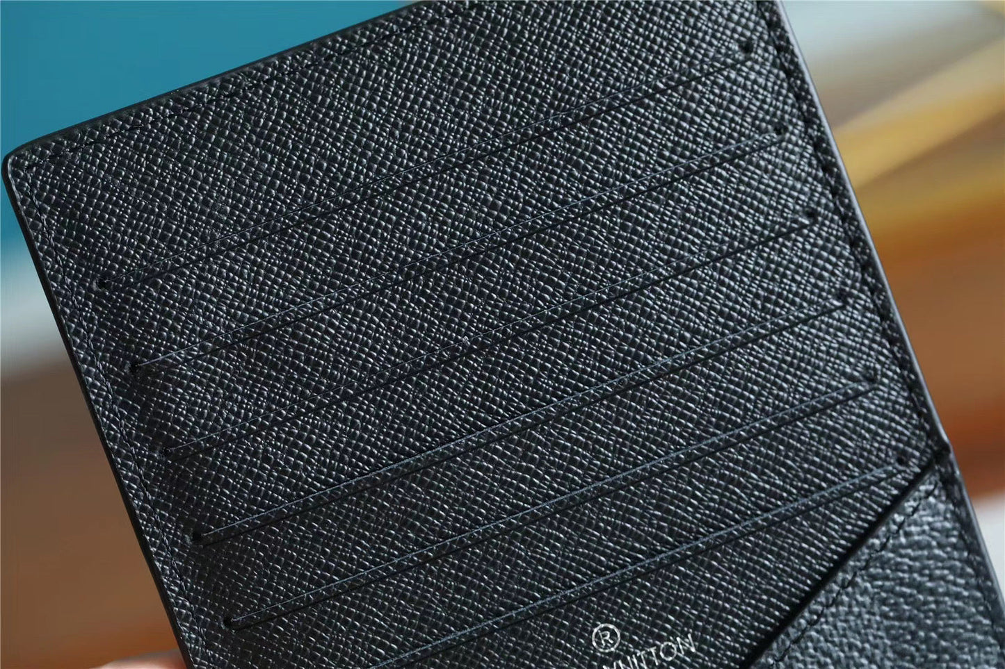 Top Quality ID Card Holder Damier Graphite Canvas Black For Men, Wallet 13cm Top Quality N60378