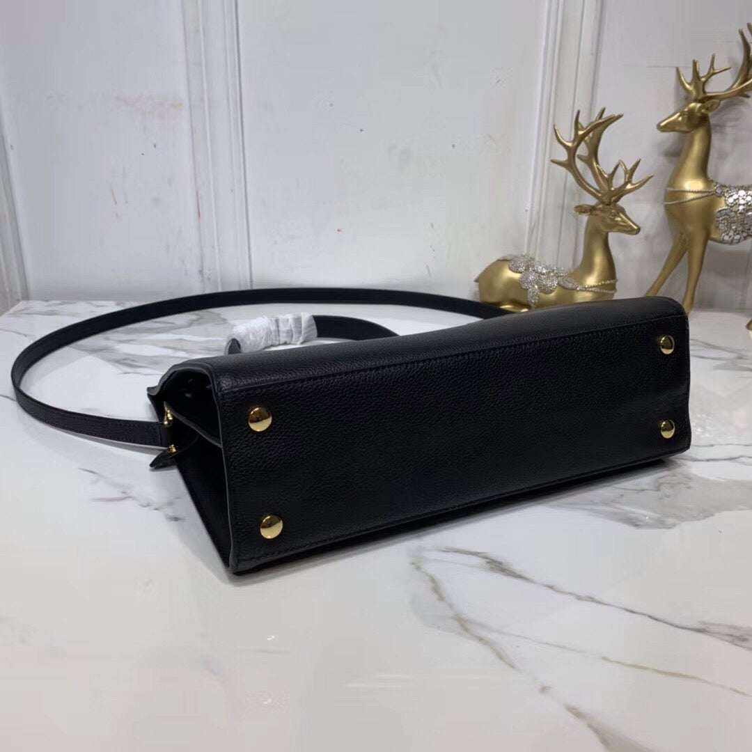 Top Quality Small Title Bag With Pocket Detail Black For Women, Bags 11.8in/30cm