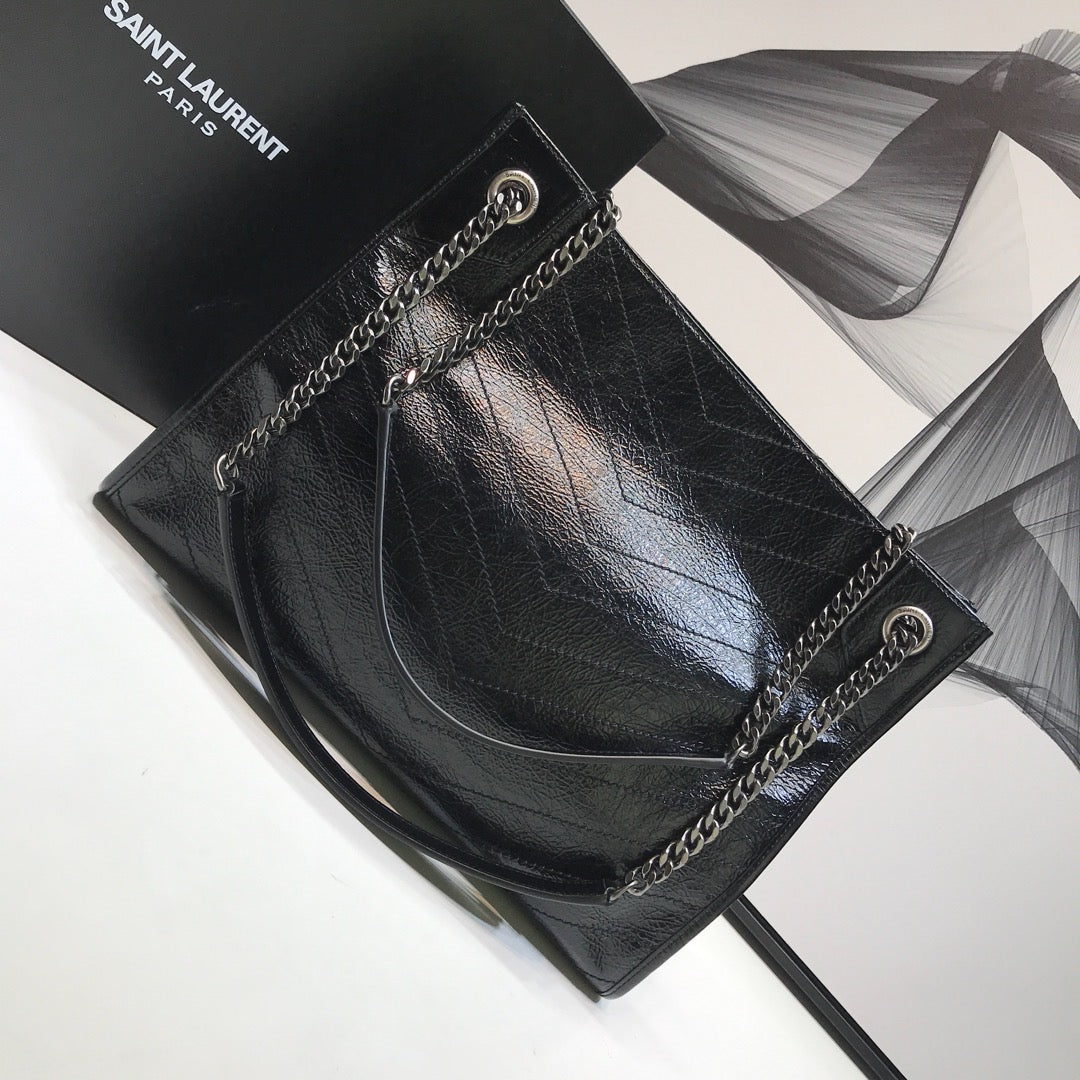YSSL Niki Medium Shopping Bag Black For Women 12in/32cm YSL 