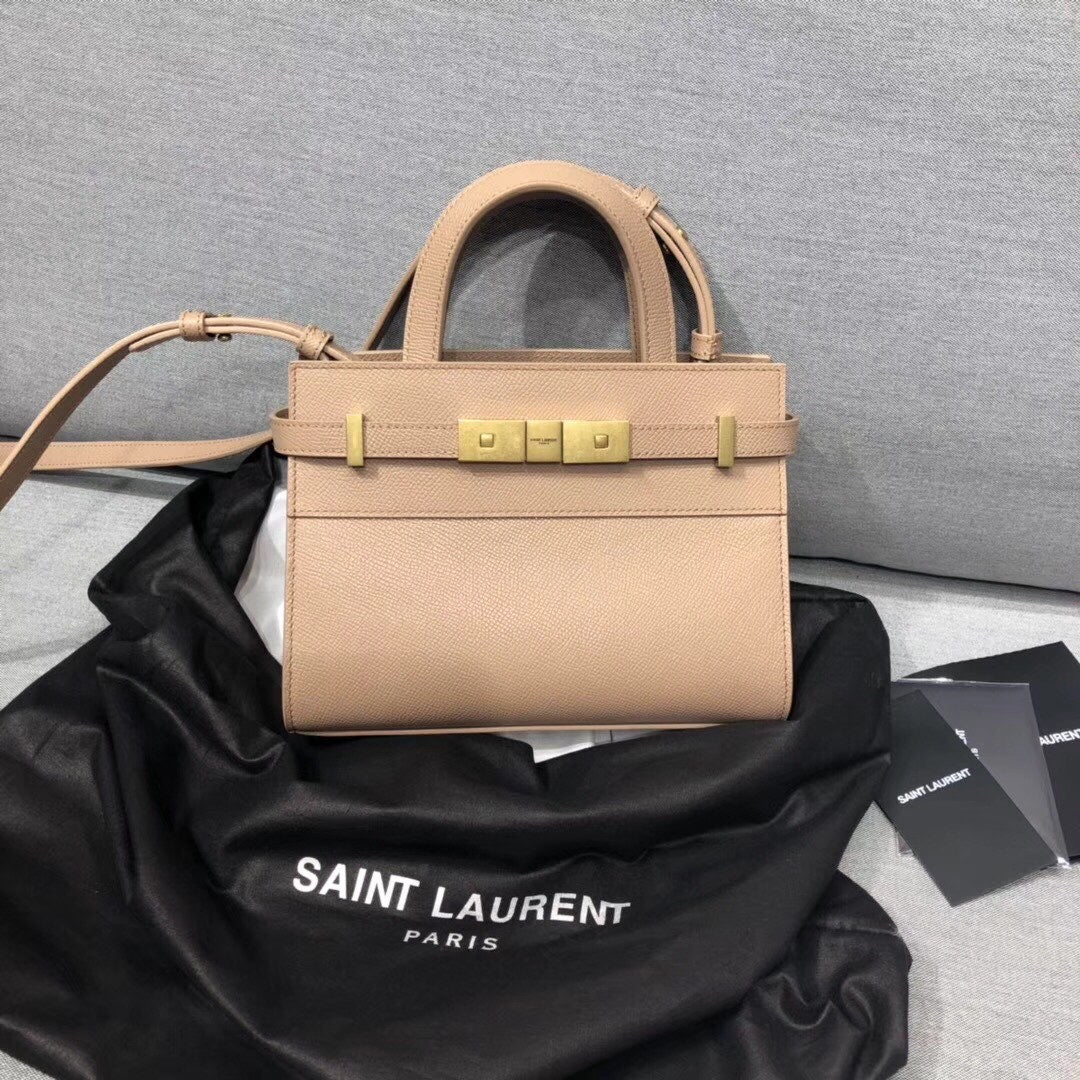 Top Quality Manhattan Nano Shopping Bag In Box Beige For Women 8.2in/21cm YSL