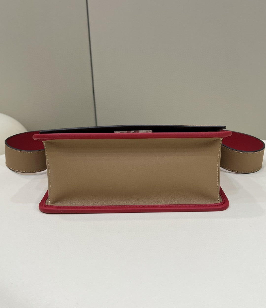 Top QualityTop Quality Kan I F Medium Brown and Red Bag For Woman 18cm/7in
