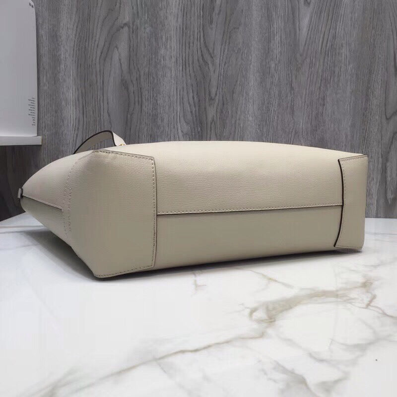Top Quality Small Embossed Crest Tote White For Women, Bags 13.8in/35cm