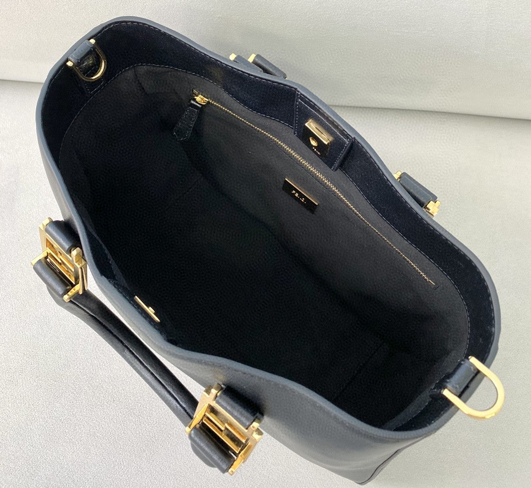 Top QualityTop Quality Small FF Tote Shoulder Black Bag For Woman 30cm/12in