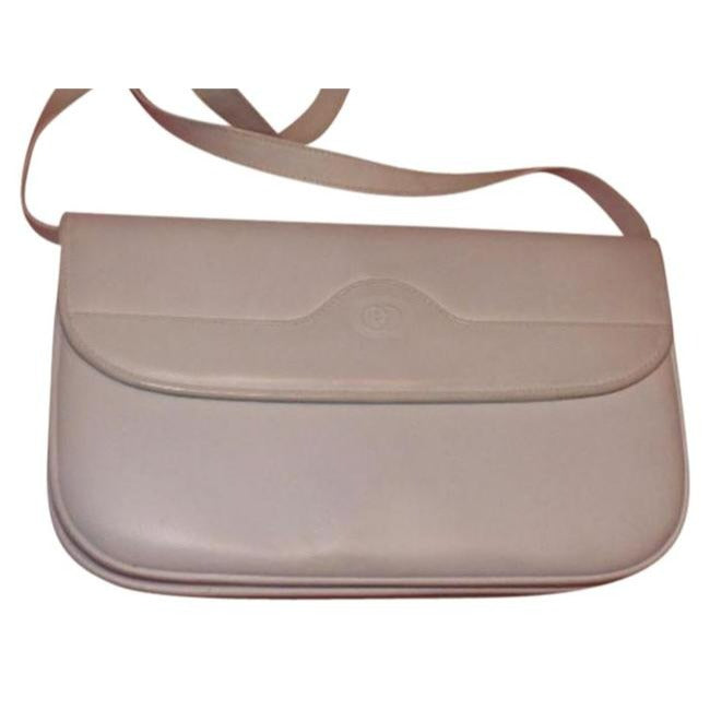 Gucci   Two Way White Leather Cross Body Bag