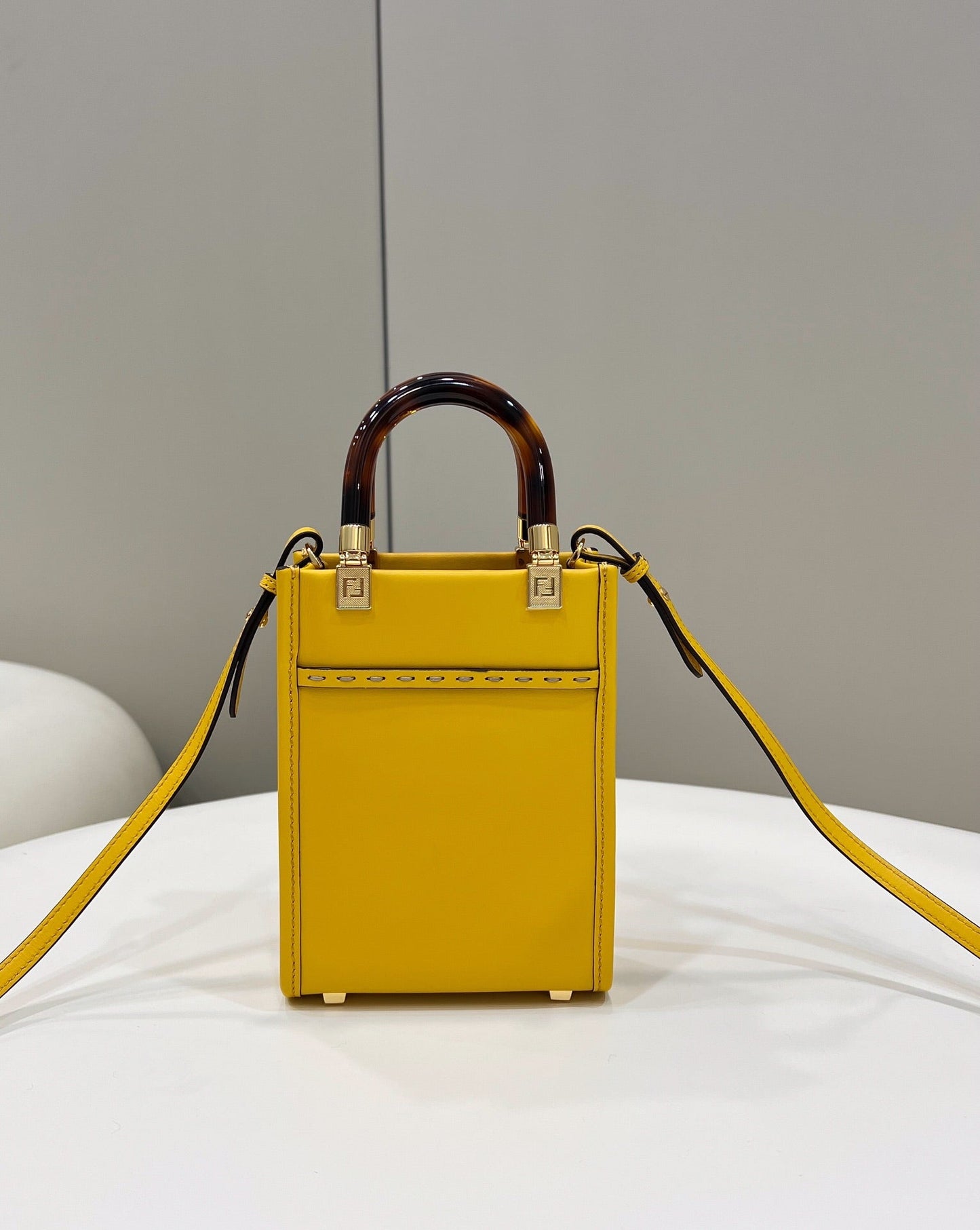 FI Sunshine Shopper Yellow Mini Bag For Woman 13cm/5in