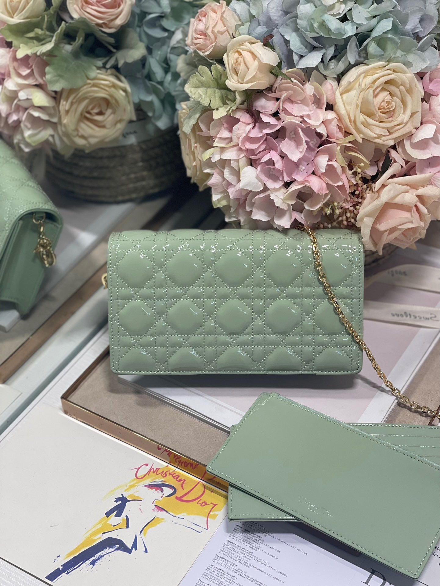 Top Quality Lady Pouch Seafoam, For Women, Womens Handbags 8.5in/21.5cm CD