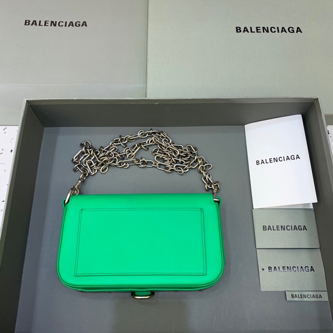 Top Quality Bondage Wallet With Chain Green, For Women,  Bags 8in/20cm