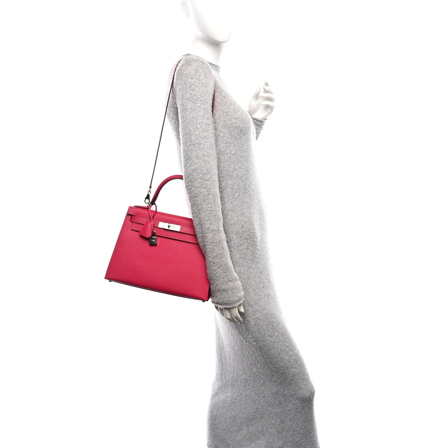 Hermes Epsom Verso Kelly Sellier 28 Framboise Prune