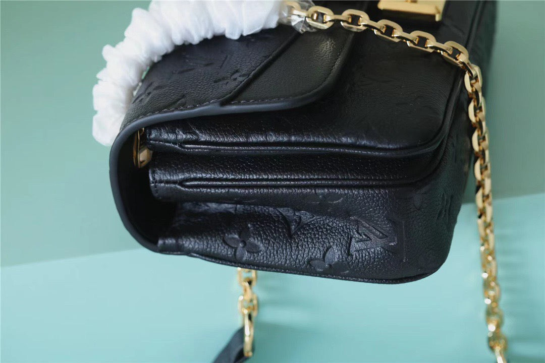 Top Quality Marceau Monogram Empreinte Black For Women,  Shoulder And Crossbody Bags 9.6in/29.5cm Top Quality M46200