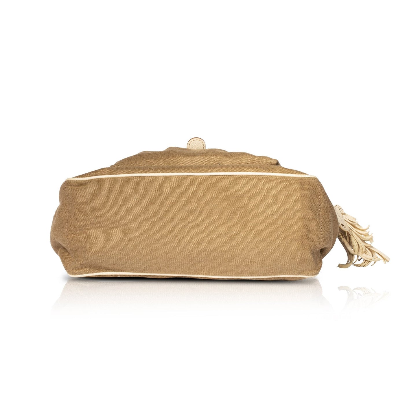 Celine Leather-Trimmed Handle Bag