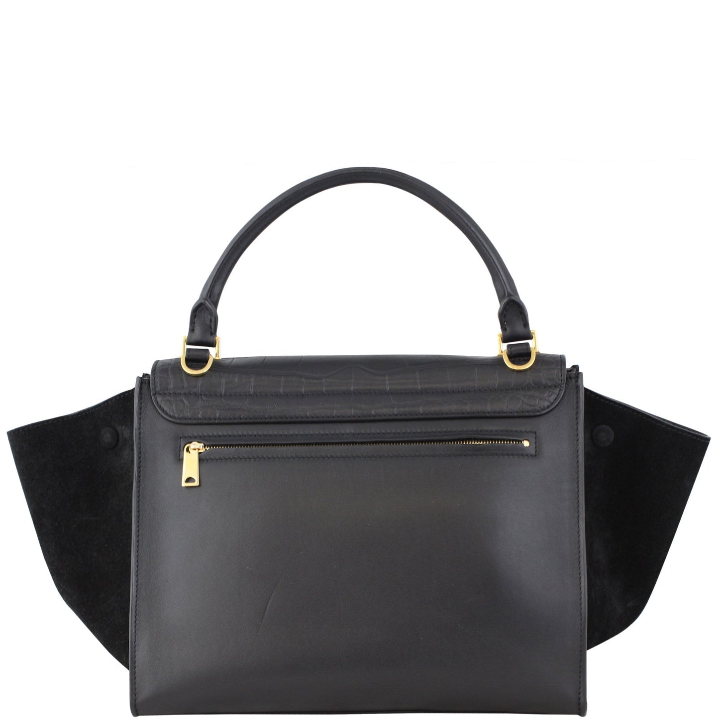 Celine Medium Trapeze Crocodile Embossed