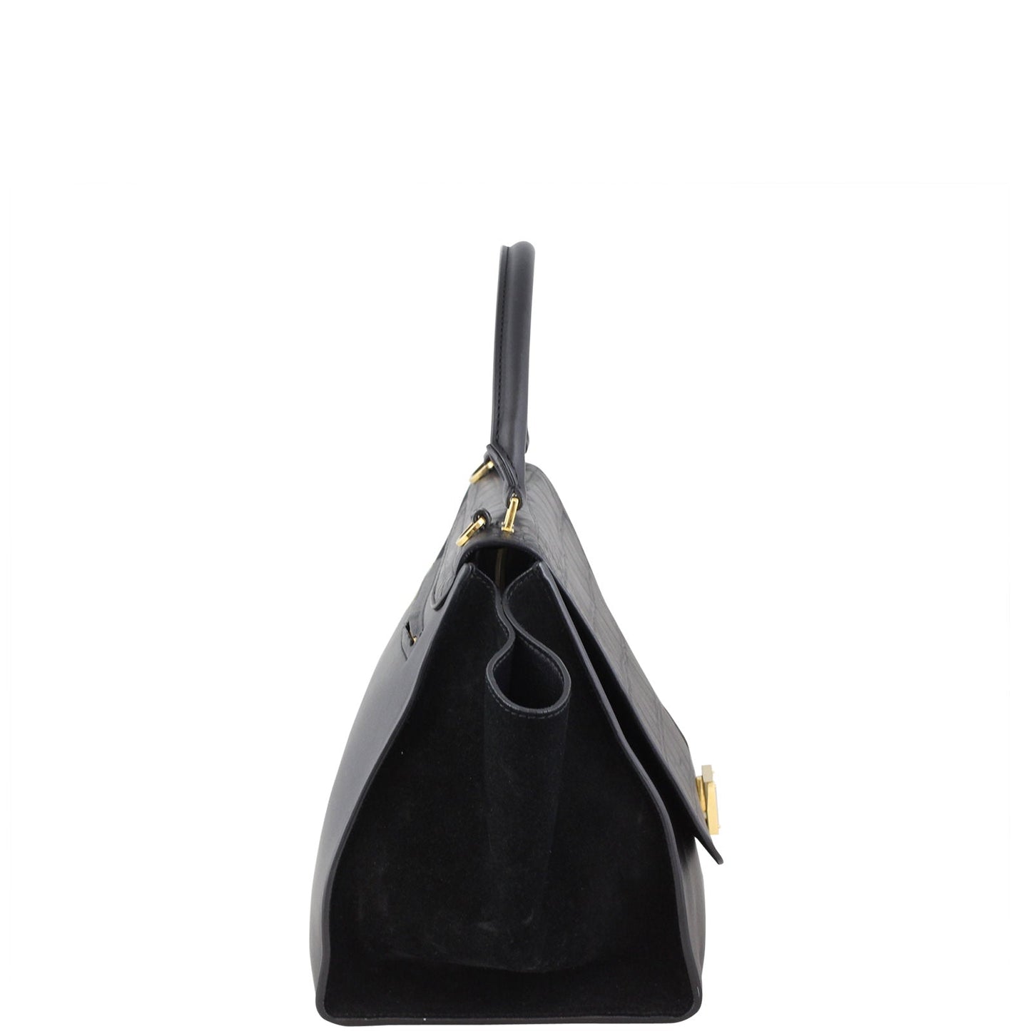 Celine Medium Trapeze Crocodile Embossed