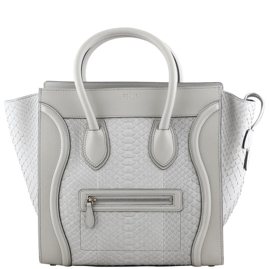 Celine Mini Luggage Tote Python