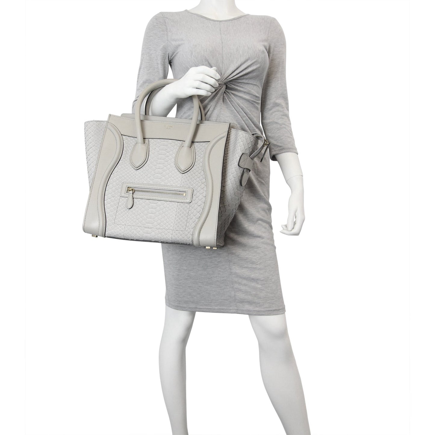 Celine Mini Luggage Tote Python
