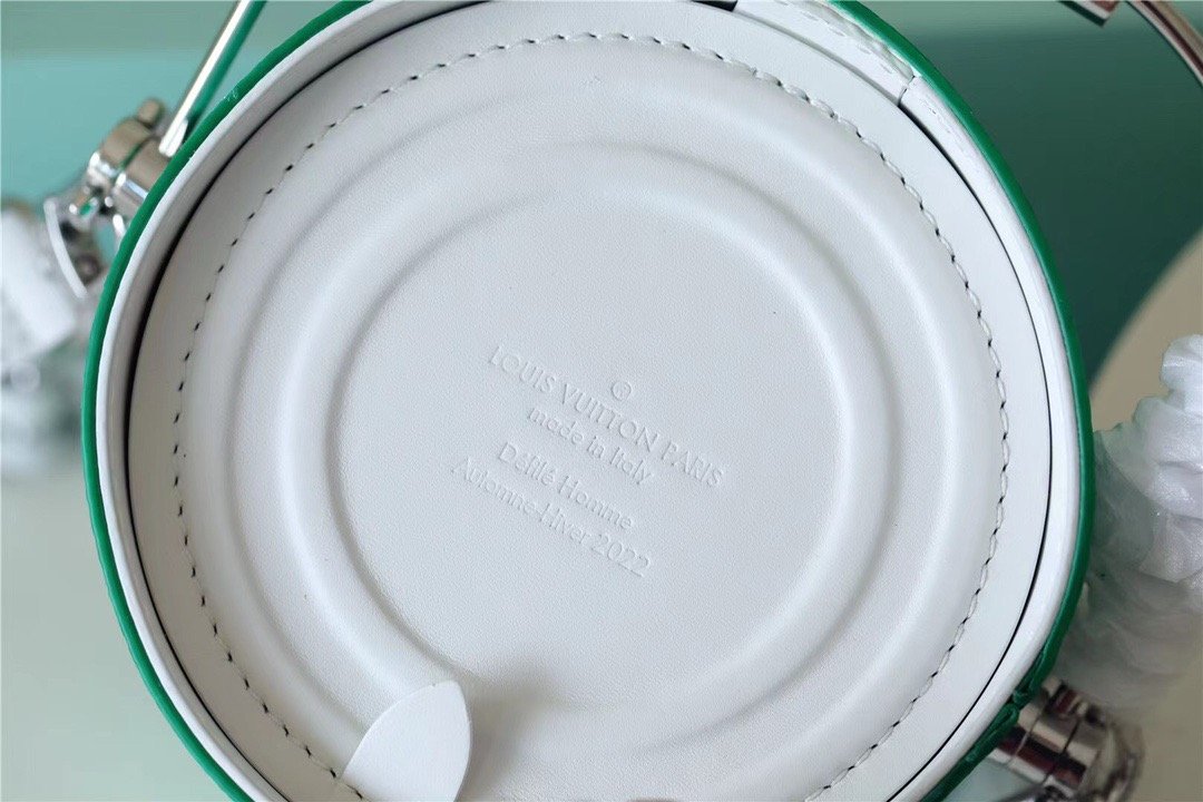 Top Quality Paint Can Coated Canvas By Virgil Ablohs Green For Women, Womens Bags, Shoulder And Crossbody Bags 6.7in/17cm Top Quality M81592
