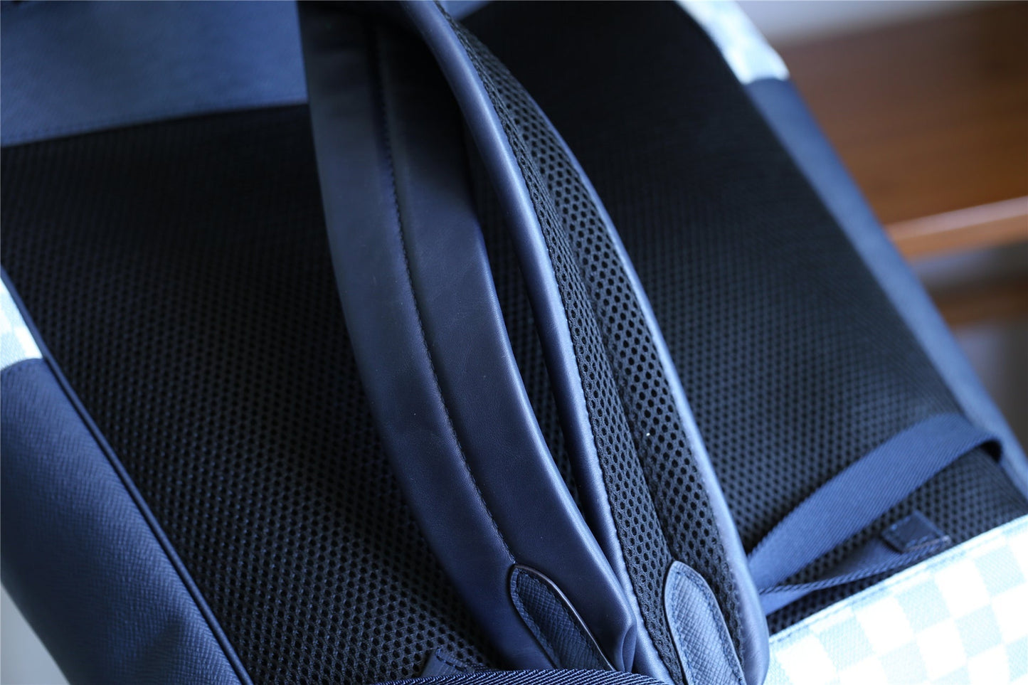 Top Quality Matchpoint Backpack Damier Azur For Men, Bags 17in/43cm Top Quality N40018
