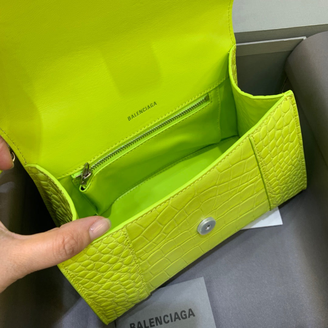 Top Quality Hourglass Small Handbag In Light Green, For Women,  Bags 9in/23cm