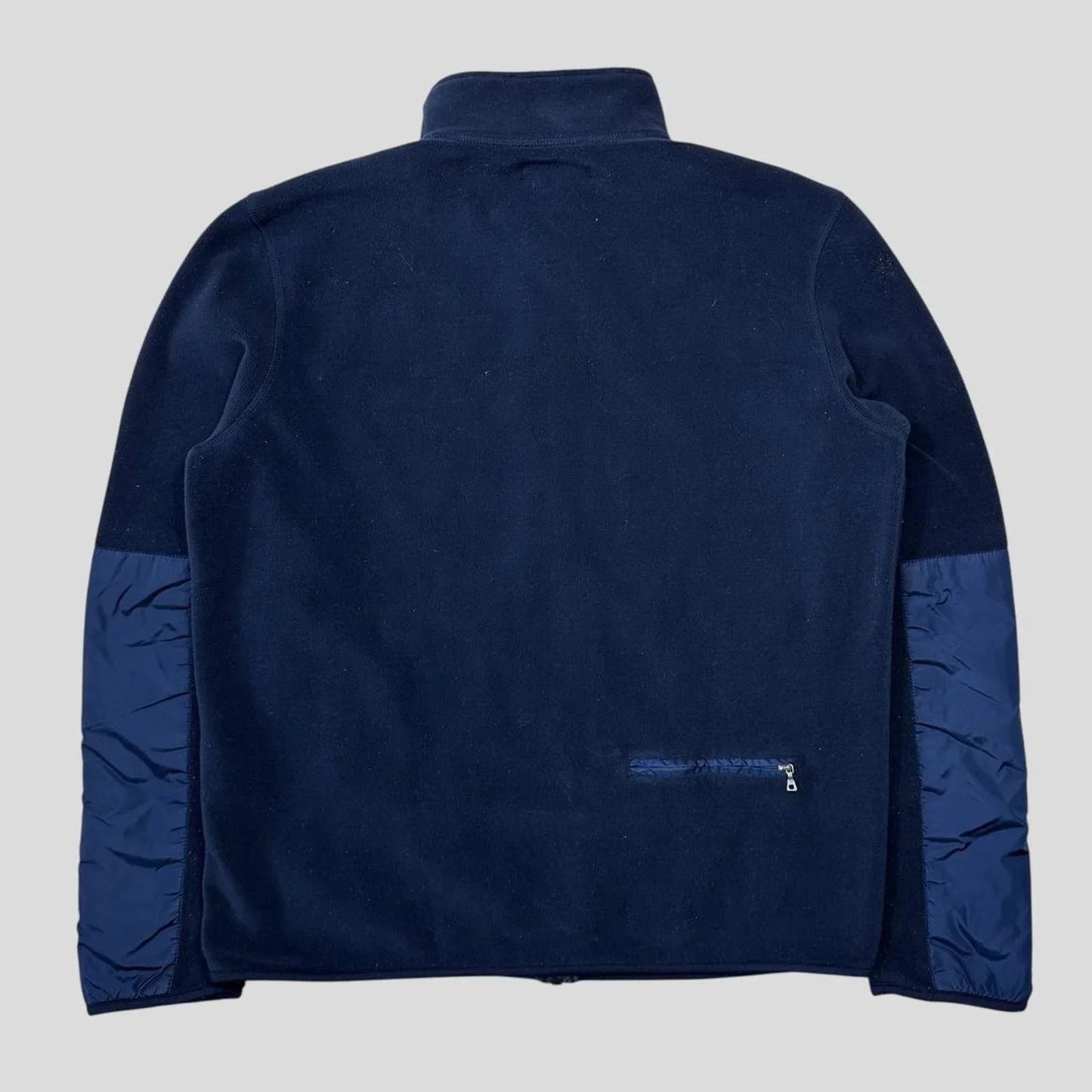 Prada Sport 2010 Blue Nylon Panelled Stash Pocket Fleece - XL (L)