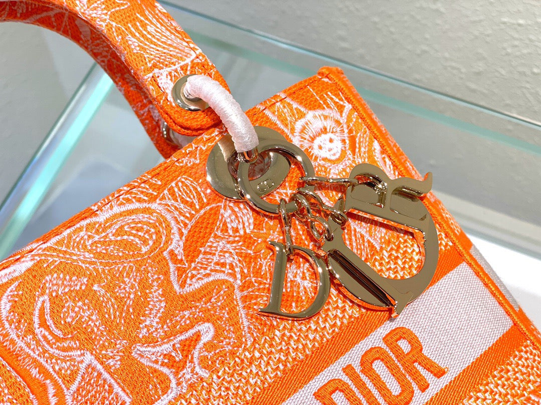 Top Quality MeTop Qualityum Lady D-Lite Bag Orange, For Women, Womens Handbags 24cm/9.5in CD M0565OROC_M057