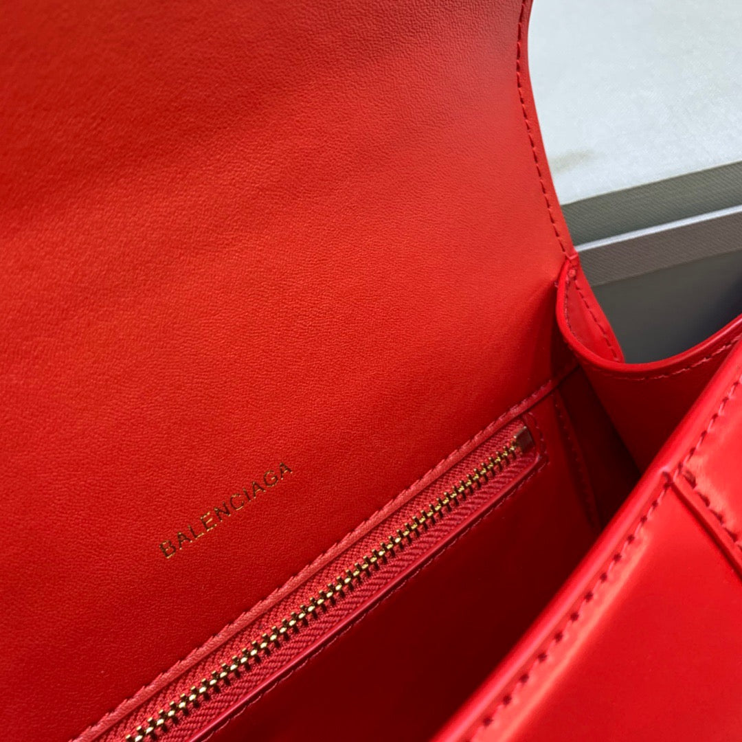 Top Quality Hourglass Small Handbag In Bright Red, For Women,  Bags 9in/23cm 5935461QJ4M6406