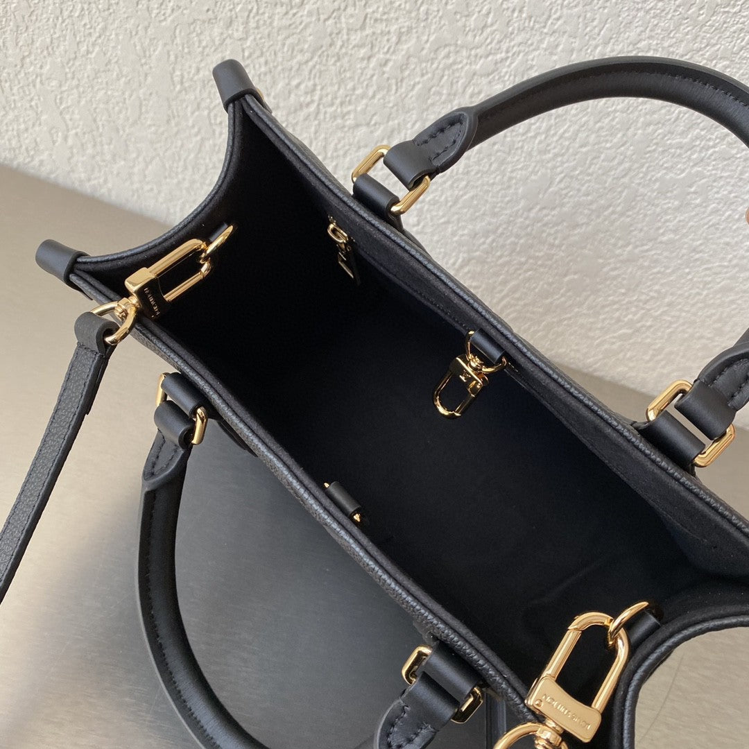 Top Quality On The Go PM Bag Monogram Empreinte 9.8in/25cm Black Top Quality M45653