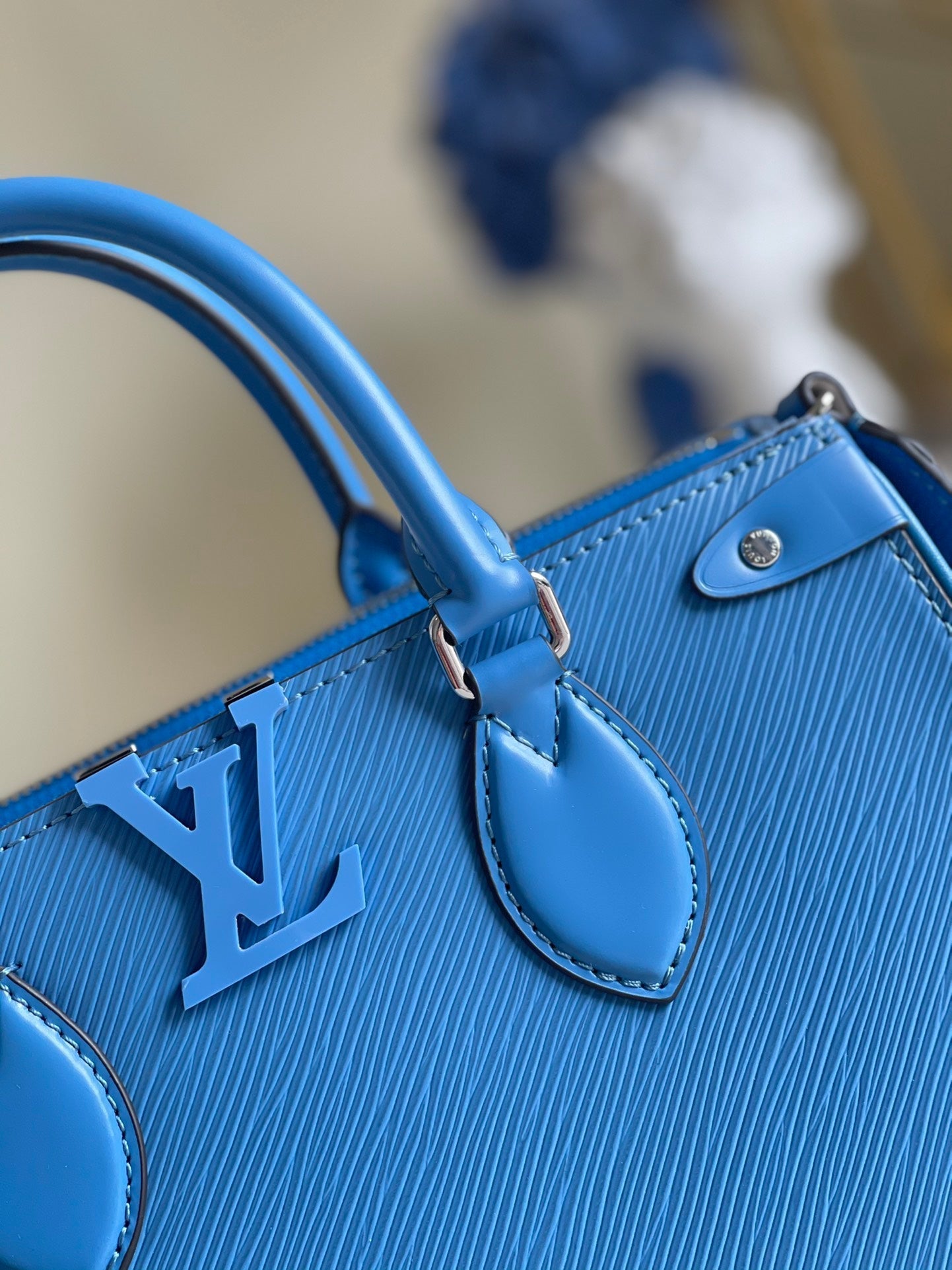 Top Quality Grenelle Tote PM Epi Blue For Women, Womens Handbags, Shoulder And Crossbody Bags 10.6in/27cm Top Quality