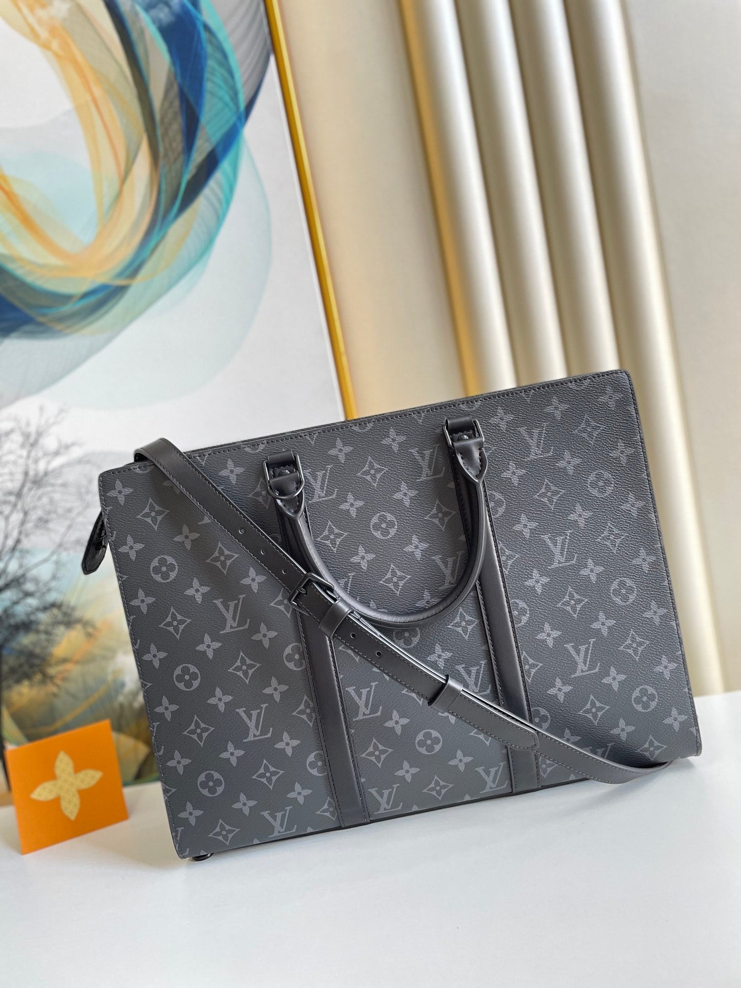 Top Quality Sac Plat Horizontal Zippe Monogram Eclipse For Men, Bags, Shoulder And Crossbody Bags 15.4in/39cm Top Quality M45265