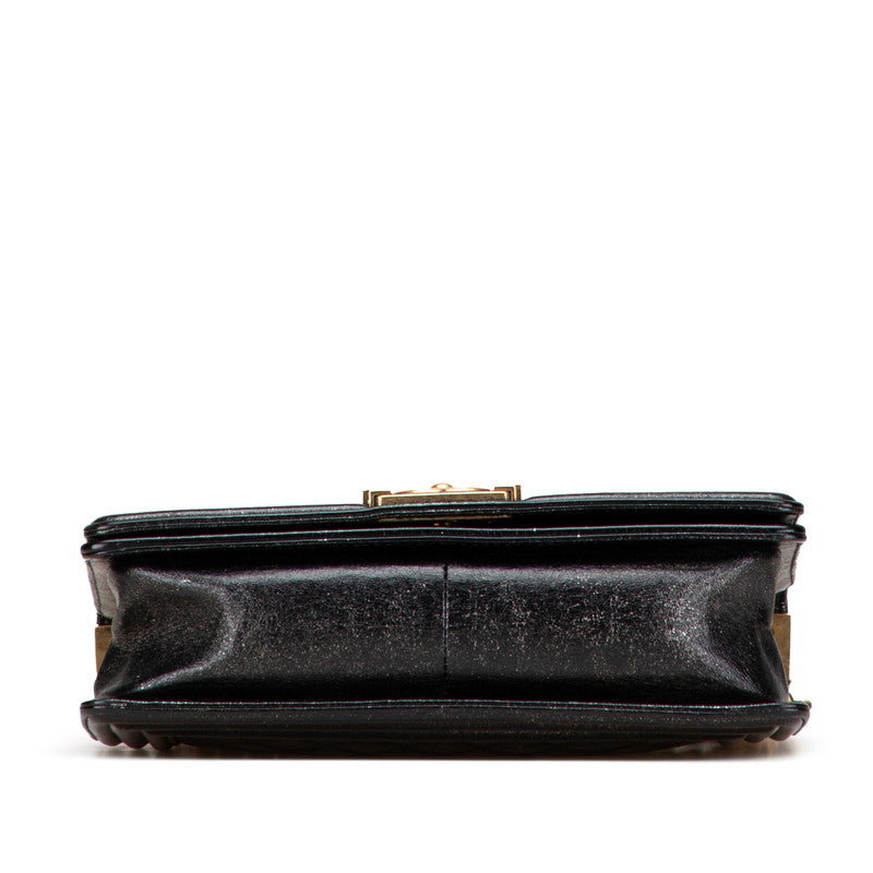 Chanel Boy Chanel Coco Mark Leather Shoulder Bag
