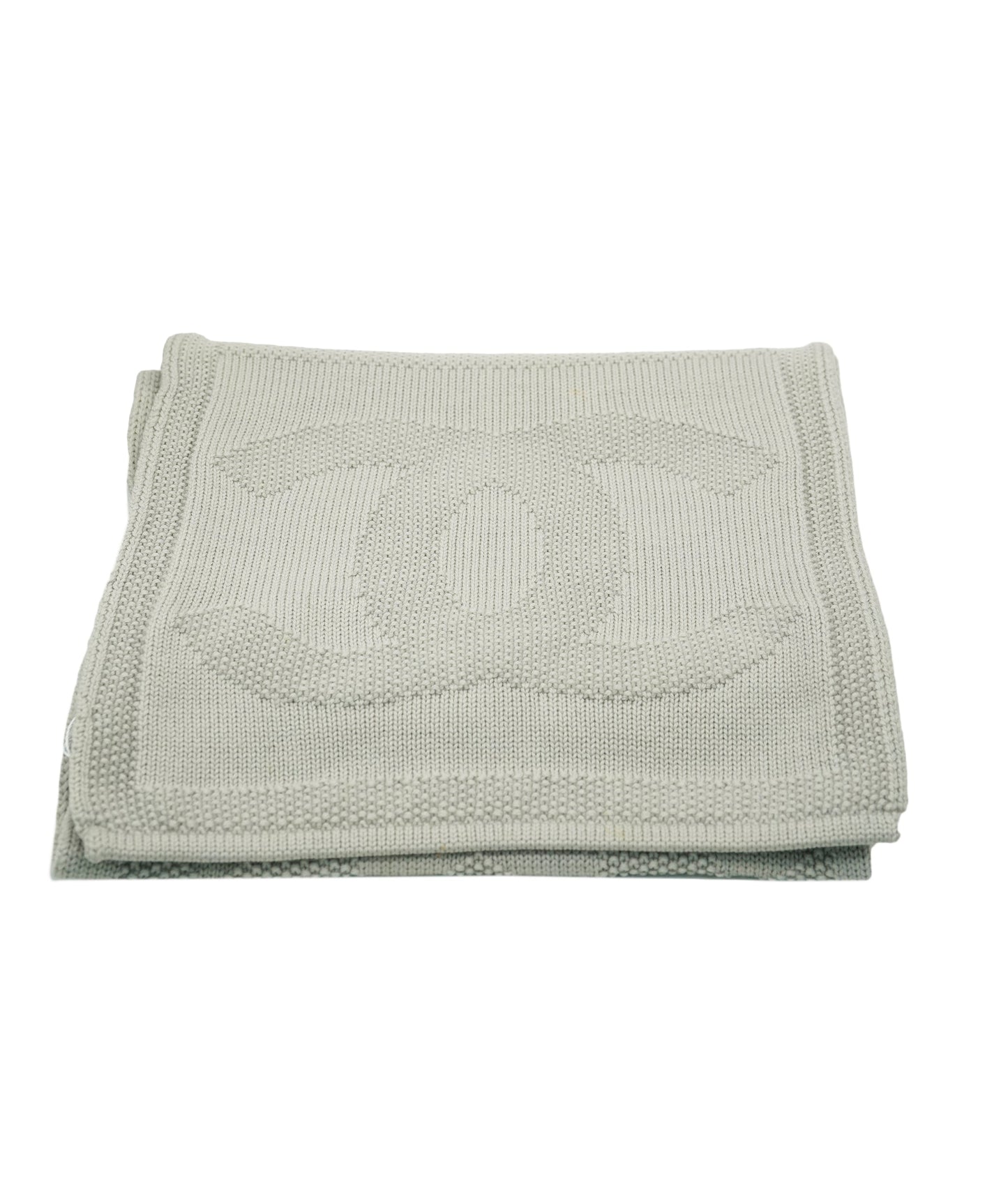 Chanel Big Logo Scarf Gray  DBXS2432
